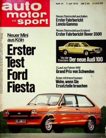 Deckblatt Auto Motor und Sport (14/1976)